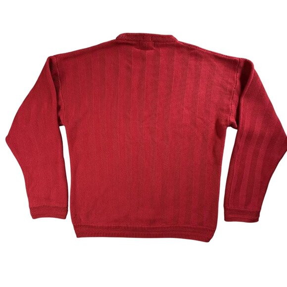 Vintage Chaps Ralph Lauren Sweater Mens 2XL Crewneck Pullover Herringbone 506210 - Picture 2 of 15
